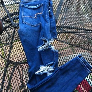 Distressed American Eagle Jeans